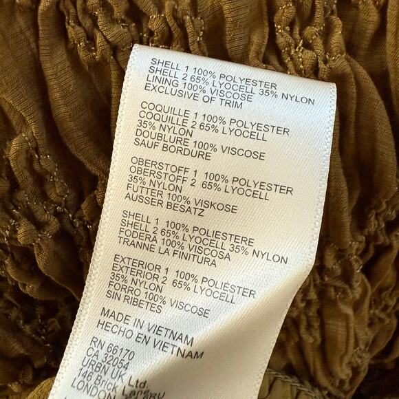 Free People jumpsuit wide-leg puff sleeve smock XS - Picture 10 of 10